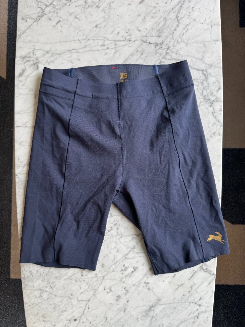 Tracksmith Strata Half Tights — Navy, Size XS
